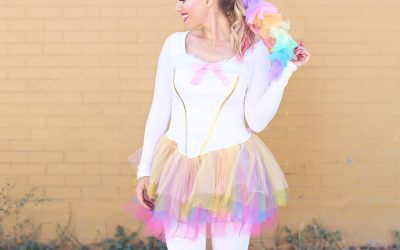 Unicorn halloween kostym och unicorn smink