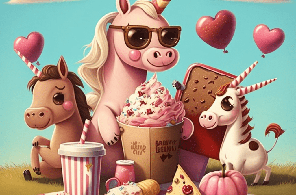 glad unicorn picknick