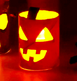 Lysande pumpa pyssel
