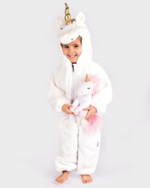 Enhörningsdräkt Mjukis Vit
