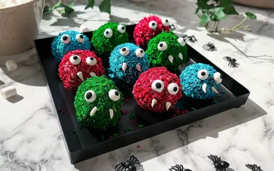 Monsterbollar: Enkla och kusligt goda chokladbollar, perfekta inför Halloween