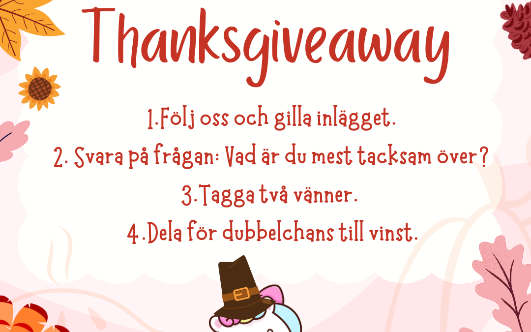 🍁 Thanksgiveaway Tävling 2024 Vinn en Förtrollande Thanksgiving Mystery Box!🍁